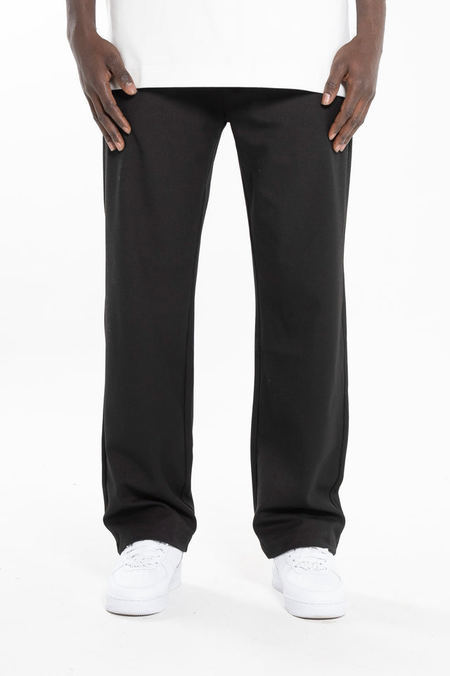 Straight Leg Pants - Black