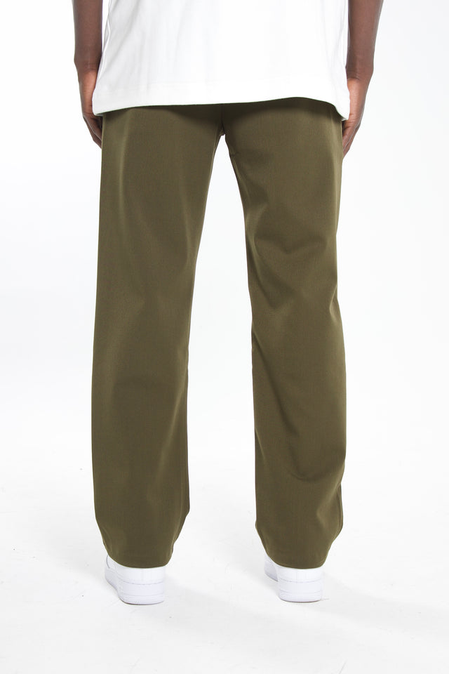 Straight Leg Pants - Khaki