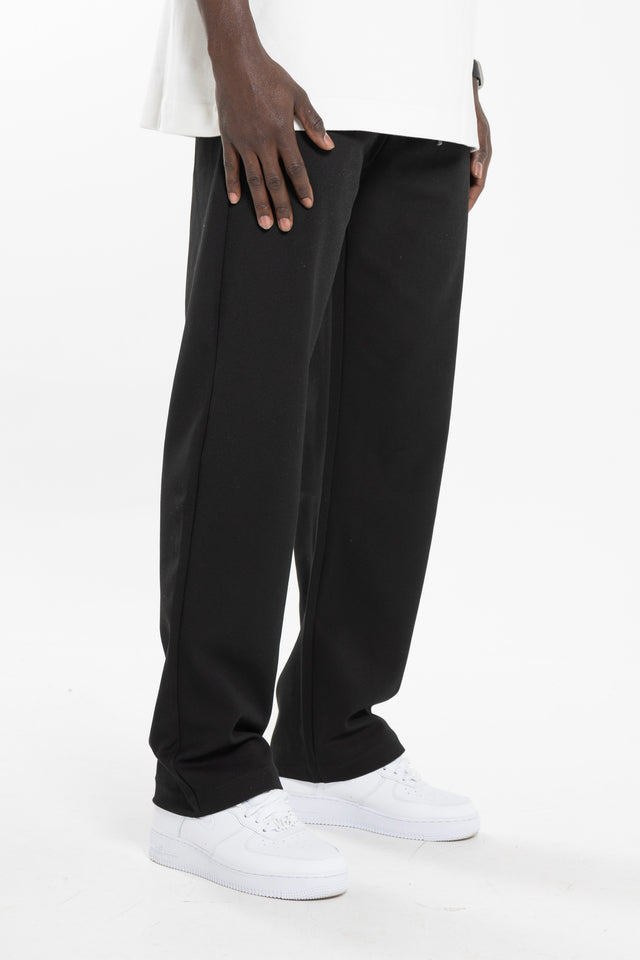 Straight Leg Pants - Black