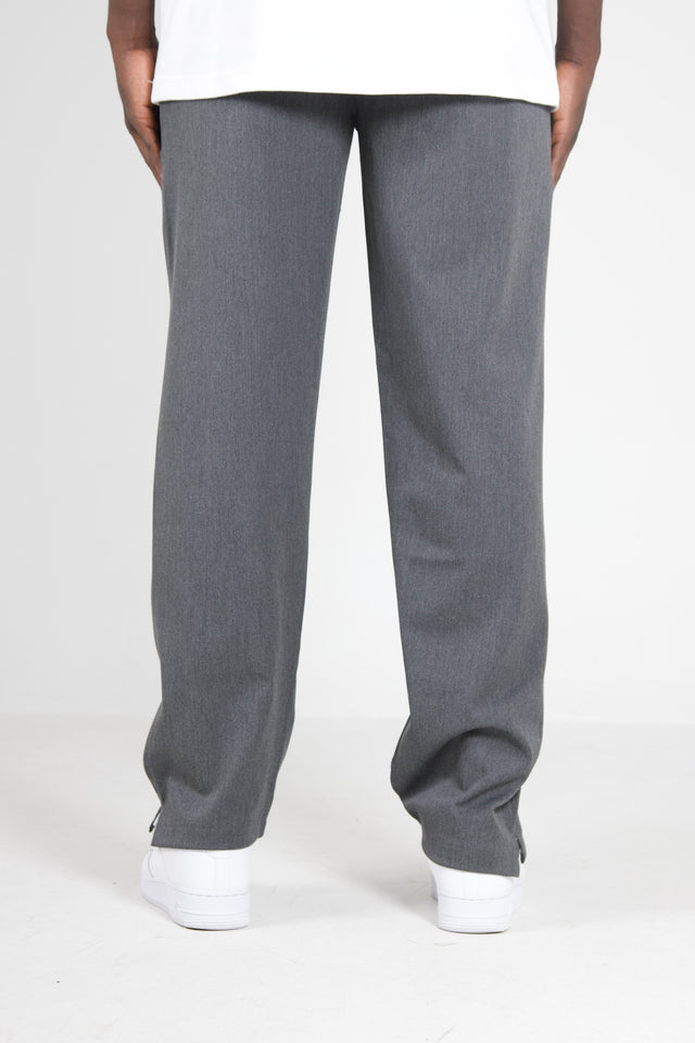 Straight Split Pants Grey