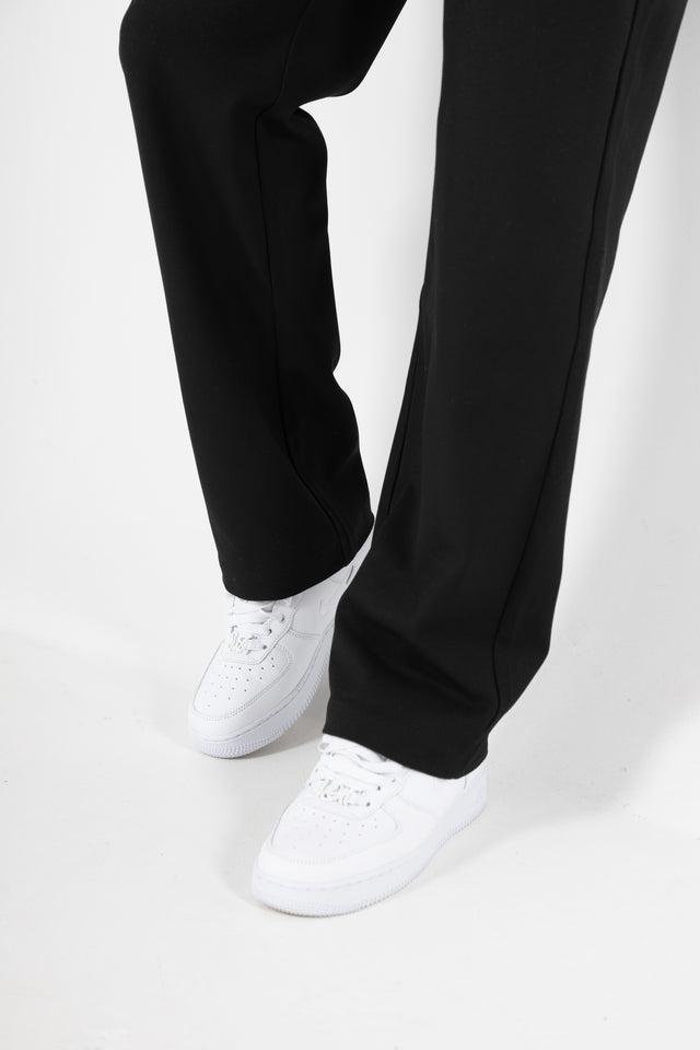 Straight Leg Pants - Black