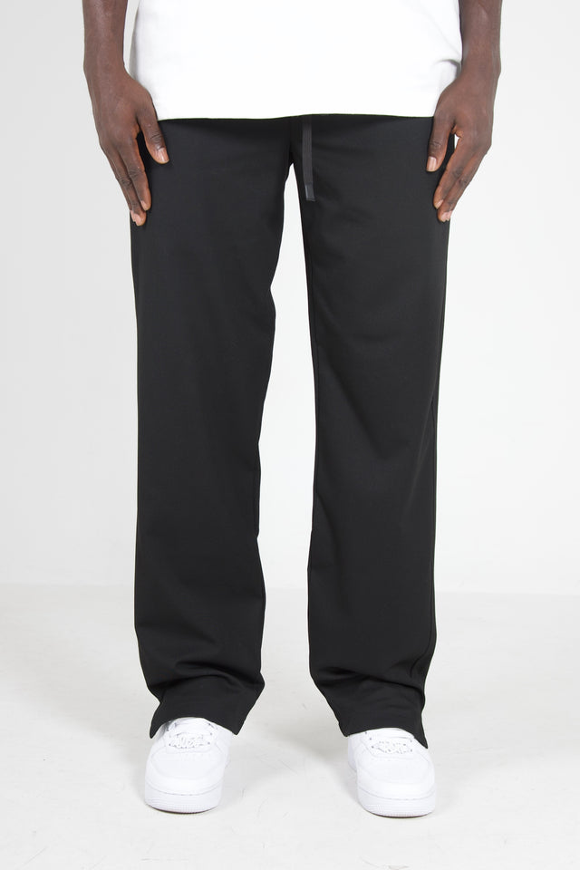 Straight Split Pants Black