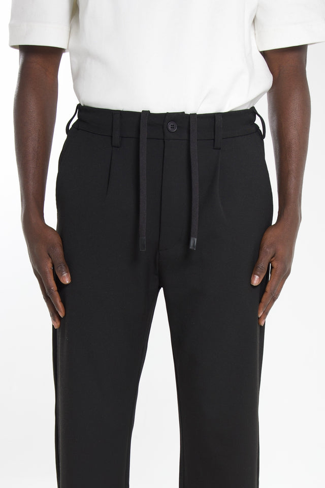 Straight Leg Pants - Black