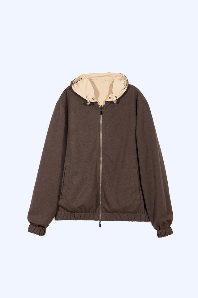 Reversible Jacket Brown Beige